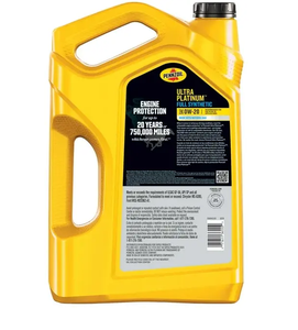 Pennzoil Ultra Platinum Full Synthetic 0W-20 Motor Oil 5 Quart (3 Pack) Engine Lubricants & <b>Cleaners</b> - Product Image 2