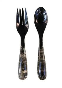 ช้อนเรซินสีสันสดใสเครื่องใช้บนโต๊ะอาหารทันสมัยสำหรับร้านกาแฟและช้อนรับประทานอาหารแบบสบายๆที่ทำจากงานฝีมือจากเรซิ่น - Product Image 5