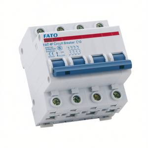 Interruptor de Circuito FATO 4P C10 de 4 Polos y 10A con Protección Contra Sobrecarga - Product Image 2