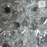 Berlian Putih Alami D'VINS JEWELS Ukuran 0.9-1.7 mm Warna DEF Kemurnian VVS2-VS1 untuk Perhiasan Potongan Bulat Brilian Bersertifikat