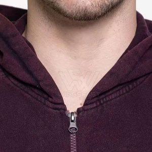 เสื้อฮู้ดผู้ชายซักกรดแบบมีซิป - Product Image 6