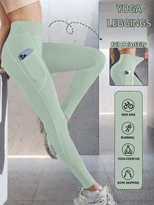 Leggings de Yoga de Alto Rendimiento al por Mayor para Mujer, Pantalones Deportivos Sin Costuras Elásticos para Gimnasio, Leggings de Entrenamiento Ajustados con Control de Abdomen - Product Image 3