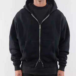 Wholesale Men's Plus Size Sweatshirt Hoodies 360gsm Heavy Weight Acid Wash Fleece Digital Print Logo Regular Fit <b>Zip</b> <b>Hooded</b> - Product Image 5