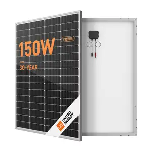 2024 유럽 창고 미니 소형 태양 전지 패널 50W 100 와트 150w 180W 가격 단결정 태양 전지 모듈