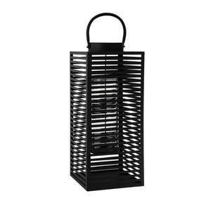 Linterna decorativa para interiores y exteriores galvanizada de metal, nuevos diseños hechos a mano, chapado en negro, tamaño personalizado, acabado de la mejor calidad - Product Image 2