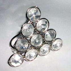 Distributeur de serviettes personnalisé, support de mouchoirs, finition nickelée à la main, forme ronde avec design martelé pour les fêtes et le dîner - Product Image 3