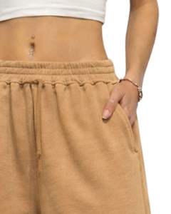 Pantalons de survêtement à jambes larges personnalisés avec imprimé flamme de chameau et crâne, style gothique surdimensionné, streetwear, molleton, pantalon de jogging, OEM ODM personnalisé - Product Image 3