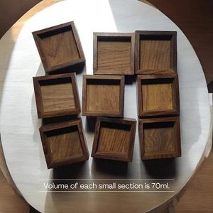 Caja Masala de mesa de madera hecha a mano, estética rústica, ideal para almacenamiento de especias de cocina, hecha de F S International - Product Image 6