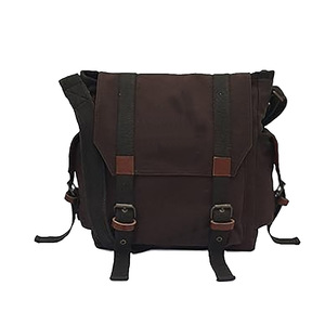 Sac messager vintage XL en toile cirée et cuir véritable pour homme, fermeture éclair, bandoulière réglable, doublure en polyester portable, voyage - Product Image 6