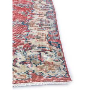 Tapis en laine vintage 9x12 rouge et orange, noué à la main, motif médaillon, pour la maison et le salon, tapis rectangulaire pour couloir - Product Image 4