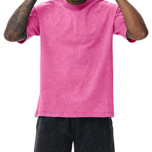 Camisetas Extra Grandes con Hombros Caídos y Lavado Ácido, Camisetas de Felpa Francesa Gruesas, Cómodas y Transpirables, Ropa Urbana en Existencia - Product Image 3