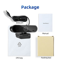 Modul Kamera Webcam USB Hampo Factory Supply OEM Ai 1080p High Definition CMOS Deteksi Wajah Sudut Lebar dengan Mikrofon Ganda Terintegrasi