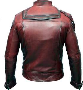 Chaqueta de Cuero Genuino de Piel de Caballo Marrón de Alta Calidad para Hombre, Venta Personalizada de Fábrica, Ropa Formal de Invierno - Product Image 3