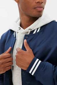 Veste bomber en satin de polyester pour homme, style streetwear, vente en gros, sur mesure, taille plus, haute qualité avec logo, printemps 2025 - Product Image 2