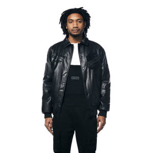 OEM personalizado Unisex invierno Letterman Varsity chaqueta de cuello alto con capucha de cuero chaqueta de béisbol botón decoración DDP envío - Product Image 3