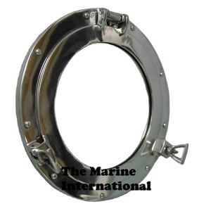 Silver Color Aluminum Porthole Wall <b>Mirror</b> Nautical Marine Design Bathroom Home Personalized Features <b>Double</b> <b>Sides</b> Glass Finish - Product Image 5
