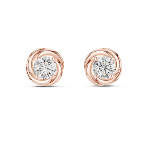 Pendientes de Aro de Oro Blanco de 14K con Diamantes Redondos Cultivados en Laboratorio |   Ropa de Oficina |   Diamante Cultivado Nuevo - Product Image 3