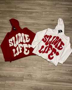 เสื้อมีฮู้ดใช้ได้ทั้งชายและหญิงทำจากผ้าฝ้ายแท้สำหรับฤดูใบไม้ผลิฤดูใบไม้ร่วงดีไซน์ขนาดใหญ่ปรับแต่งได้ - Product Image 2