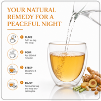 Cortisol Calm Rest Tea Bags Stress Relief Mood Stabilizer Adrenal Support Hormone Balance Caffeine Free Vegan 3g 15ct