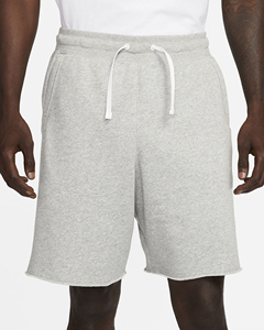 Shorts Bermuda en Coton Gris pour Homme, Taille à Cordon, Coupe Décontractée, Couleur Unie, Respirant, Vêtement de Sport - Product Image 2