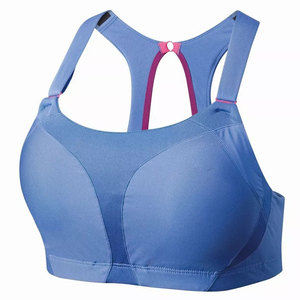 Sujetadores deportivos para mujer, para pechos grandes, para correr y yoga, a prueba de golpes, transpirables, sin aros, con efecto de realce, cintura elástica, color liso, elasticidad en cuatro direcciones - Product Image 1