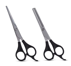 Kit de ciseaux de coiffure professionnels en acier inoxydable 2026 avec manche en plastique, 6,5 pouces, meilleure qualité, fabriqué au Pakistan - Product Image 4