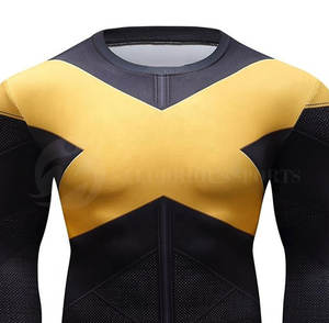 Meilleure vente d'éruptions cutanées respirantes en polyester/nylon de haute qualité pour hommes avec logo personnalisé Chemises de compression de fitness - Product Image 3