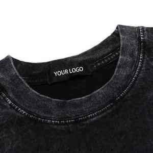 Streetwear surdimensionné recadrée Gym débardeur coupe personnalisée sans manches tricoté Spandex/coton respirant séchage rapide col en v hommes gilet - Product Image 4