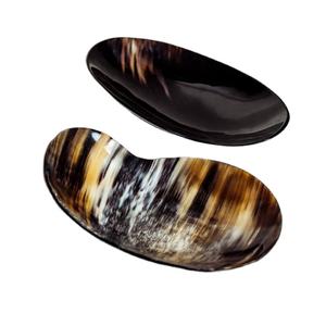 Juego de dos tazones de masa que sirven tazas de cocina de gran tamaño, venta al por mayor, cuencos de cuerno real ecológicos, cuencos de cuerno natural - Product Image 1