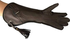 Nouvelle arrivée Gants de sécurité en cuir de qualité supérieure pour l'entraînement à la chasse et à la fauconnerie à bas prix quantité minimale de commande - Product Image 3