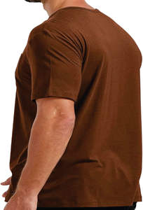 Camisetas de algodón suave Ringer para hombre, camiseta informal transpirable y cómoda con bolsillo práctico para mujer - Product Image 6