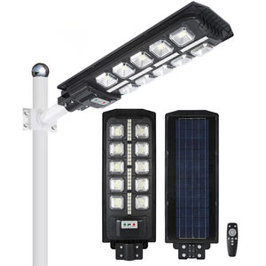 300W SMD 2835 LED Luces de calle solares para exteriores 456PCS Lámpara de ABS de alto brillo Cuerpo Dusk to Dawn Sensor de movimiento Control remoto para - Product Image 2
