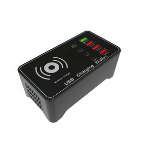 ที่ชาร์จแบตเตอรี่ในรถยนต์ A7 กำลังสูง 100W พร้อมพอร์ต USB 4 ช่อง รองรับ PD 20W และ QC3.0 พร้อมระบบชาร์จไร้สาย 15W สำหรับ QI ที่ชาร์จอเนกประสงค์สำหรับรถยนต์ในสหราชอาณาจักร - Product Image 2