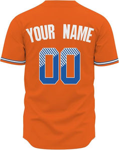 Jersey bisbol kustom untuk pria dengan teknologi kontrol kelembapan dan kain premium untuk pemain olahraga Aktif - Product Image 4