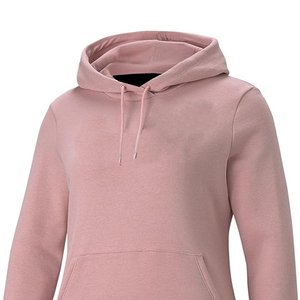 Sudaderas con capucha de alta calidad para mujer, ropa de calle Unisex con cremallera, venta al por mayor, sudaderas con capucha personalizadas con hombros caídos para mujer, Color rosa - Product Image 4