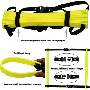 Pepup thể thao biểu tượng tùy chỉnh có thể điều chỉnh <span class=keywords><strong>rung</strong></span> nhanh nhẹn thang bán buôn bóng đá đào tạo bóng đá tốc độ thang - Product Image 4