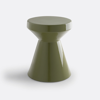 Table d'appoint en bois laqué de luxe en gros, finition ultra brillante, écologique, légère, design moderne pour chambres et salons