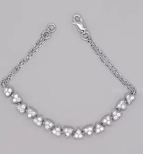 Moissanite diamond Tennis Bracelet 6mm Width in Stock Tennis Bracelet 925 Sterling <b>Silver</b> Fashion bracelet Jewelry <b>for</b> <b>Women</b> - Product Image 3
