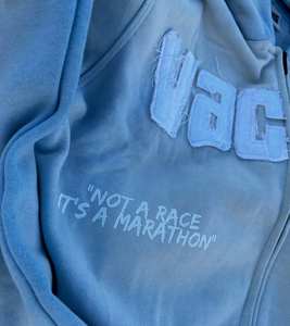 เสื้อฮู้ดปักลายผ้าเฟรนช์เทอร์รี่สำหรับผู้ชายผ้าคอตตอน100% ซีดจางมีกรดโอเวอร์ไซส์มีซิปสำหรับฤดูใบไม้ผลิ - Product Image 2