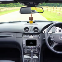 Diffuseur d'air purificateur de voiture avec corps en verre et éclairage d'ambiance - Diffuseur d'huiles essentielles suspendu