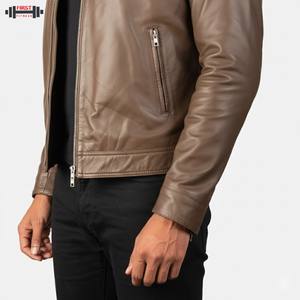 Manches longues OEM ODM 2025 Haute qualité Vente en gros Dernier design Veste en cuir pour homme Veste de course Bomber personnalisée - Product Image 6