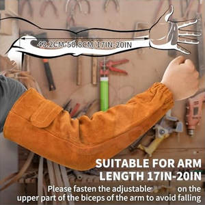 Vente directe d'usine Manchons de soudage Manchons de soudage de haute qualité Protection Manchons de soudage en cuir - Product Image 2