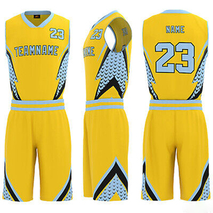 Ensemble de maillots et de shorts de basket-ball, sérigraphie personnalisée, réversible, unisexe adulte, respirant, séchage rapide, vêtements de sport - Product Image 1