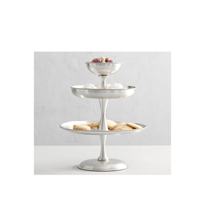 Steel <b>Cake</b> <b>Stand</b> Wedding Decoration <b>Cake</b> Display <b>Stand</b> Set <b>White</b> Birthday with 3 Tier Shape and Hot Sale - Product Image 2