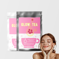 Thé éclaircissant pour la peau à marque privée, personnalisé, à base de plantes, avec collagène, pour une peau éclatante