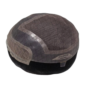 Taz Hair Men's Kinky Straight Deep Wave Water Wave Styles Peluca tupé hecha de cabello Remy indio y cabello humano de Bangladesh - Product Image 1