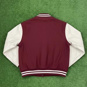 Chaqueta Universitaria Acolchada Holgada de Lana 100% de Alta Calidad para Invierno, Chaqueta Universitaria Informal de Piel de Oveja con Cuello Alto para Mujer - Product Image 6