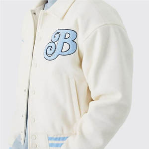 Chaquetas Letterman de Lona con Diseño Personalizado, Ropa Casual de Alta Calidad, Tallas Grandes, Logotipo Frontal para Venta en Línea - Product Image 4