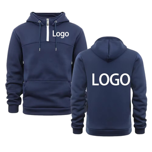 Drop Shoulder personnaliser votre logo de marque hommes et femmes casual zip up hoodie tops street personality pullover sweatshirts - Product Image 4