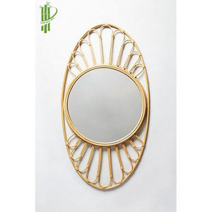 Espejo de pared de ratán para la decoración del hogar en forma de flor nuevo diseño hecho a mano espejos naturales hechos en Vietnam - Product Image 5